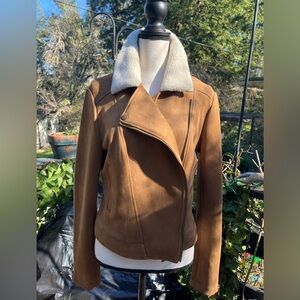 Faux suede jacket